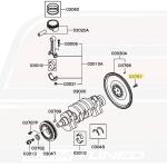 Mitsubishi OEM Flywheel Bolt for Evo 4-9 (MD334117)