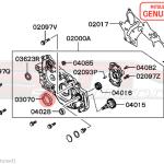 Mitsubishi OEM 4G63 Front Main Seal for Evo/DSM (MD343563)