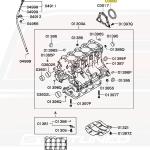 Mitsubishi OEM Rear Main Seal for 7-Bolt DSM / Evo 4-9 (MD359158)
