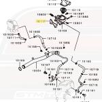 Mitsubishi OEM Thermostat Housing to Head Gasket for Evo 7/8/9 (MD363254)
