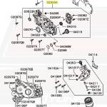 Mitsubishi OEM Front Case Cover Oil Pump for Evo 4-9 (MD366260)