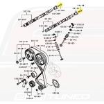 Mitsubishi OEM Cam Sensor Sensing Cylinder Bolt for Evo 7/8/9 (MD368730)