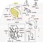 Mitsubishi OEM Cam Gear Timing Cover for Evo 8 (MD373108)