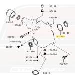 Mitsubishi OEM Transfer Case Input Shaft O-Ring for Evo 4-9 (MD727944)