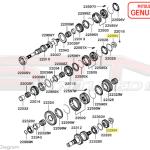 Mitsubishi Manual Transmission Stake Nut - 1G/2G DSM