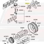 Mitsubishi OEM Auto Input Shaft Pilot Bushing for 6-Bolt 1G DSM (MD732972)