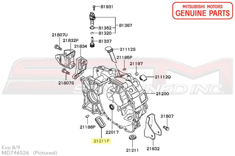 Mitsubishi Clutch Housing Inspection Hole Cover - Evo 4-9
