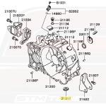Mitsubishi OEM Clutch Housing Inspection Hole Cover for Evo 4-X (MD747412)