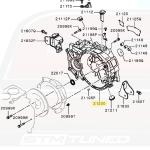 Mitsubishi OEM Clutch Housing Inspection Hole Cover for Evo 4-X (MD747412)