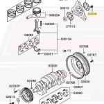 Mitsubishi OEM Automatic Flex Plate Bolt for 6-Bolt DSM (MD952233)