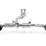 Akrapovic Titanium Turbo-Back Exhaust with Carbon Tips for R35 GTR (ME-NI/T/1-C)
