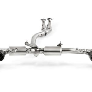 Akrapovic Titanium Turbo-Back Exhaust with Carbon Tips for R35 GTR (ME-NI/T/1-C)