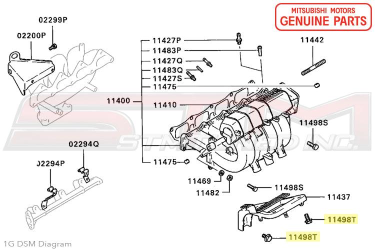Mitsubishi Intake Manifold Bracket Bolt - 1G DSM