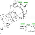 Mitsubishi OEM Transmission to Engine Bolt for Evo 4-9 (MF140268)
