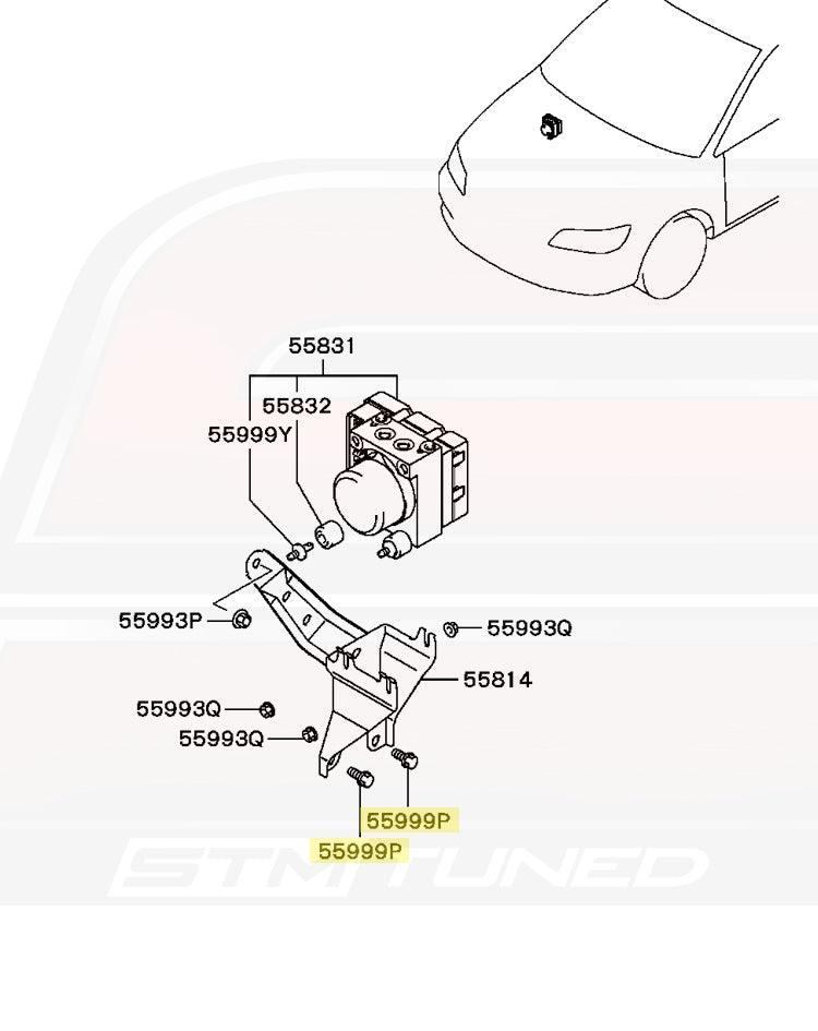 Mitsubishi OEM Pressure Plate to Flywheel Bolt M8x16 (MF241251)