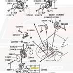 Mitsubishi OEM Idler Pulley Bolt for 4G63 DSM/Evo (MF241281)