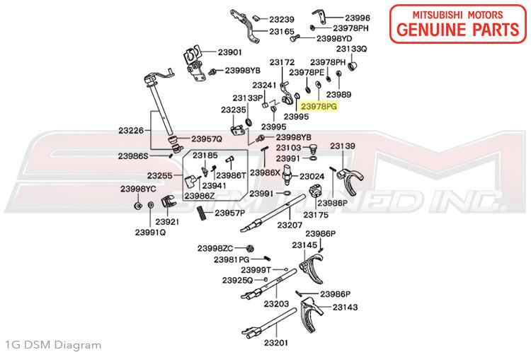 Mitsubishi Shifter Washer - 1G/2G DSM
