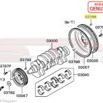 Mitsubishi OEM Flywheel Dowel Pin for 1G/2G DSM (MF472404)