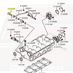 Mitsubishi OEM Oil Feed Line to Head Banjo Bolt for Evo 9 (MF650115)