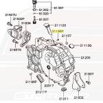 Mitsubishi OEM Transmission Case Seal Cap for Evo 8/9/X (MF665535)