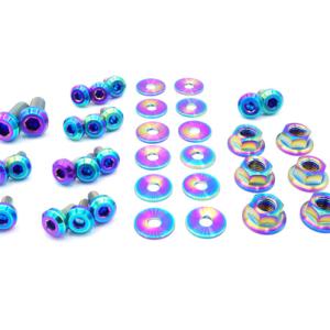 Dress Up Bolts Titanium Partial Engine Bay Kit for Evo 8/9 (MIT-001)