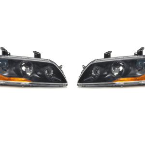 Mitsubishi OEM Evo 8 JDM MR HID Headlights (Matte Black)