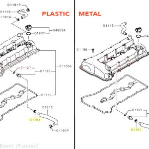 Mitsubishi Valve Cover Hose Clamp - Evo X