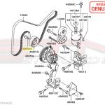Mitsubishi Power Steering Accessory Belt Idler Pulley Bolt - Evo 8/9