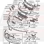 Mitsubishi OEM Front Lip for Evo 8 (MN126784WA)