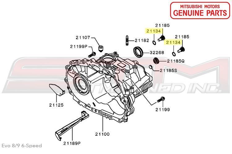 Mitsubishi Transmission Fill Plug Washer - Evo 8/9 6-Speed