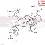 Mitsubishi Water Pump Pulley - Evo 8/9