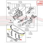 Mitsubishi OEM Front Chassis Headlight Support for Evo 8/9
