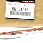 Mitsubishi OEM Evolution Trunk Badge for Evo 7/8/9 (MN154916)