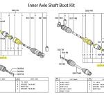 Mitsubishi OEM Front Axle Boot Repair Kits for Evo 7/8/9