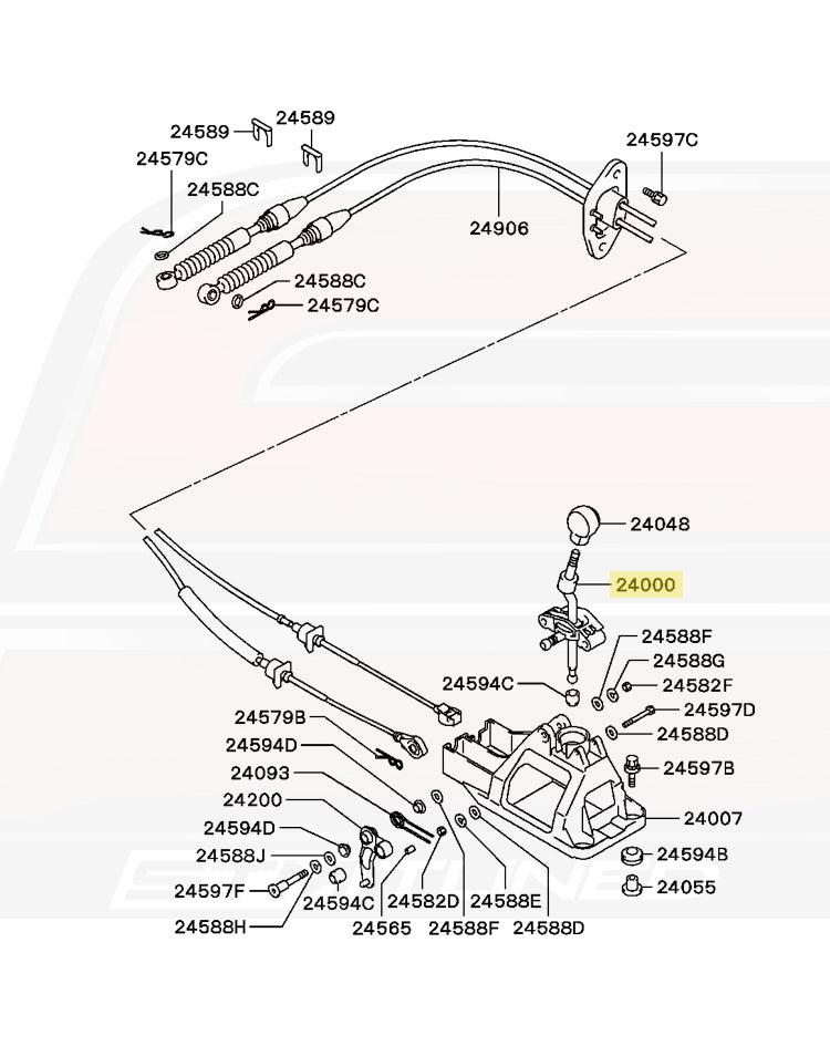 Mitsubishi OEM Gear Shift Lever for Evo 8/9 (MN168249)