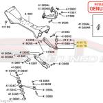 Mitsubishi OEM Rear Toe Arm for 2G DSM *Limited Quantity*