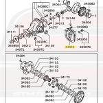 Mitsubishi OEM Rear Differential Cover for Evo 8/9 (MR176887)
