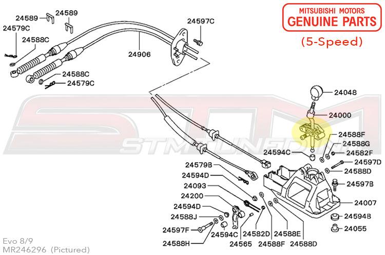 Mitsubishi Gearshift Lever Retainer - Evo 7/8/9 (5-Speed)