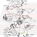Mitsubishi OEM Turbo Oil Return Line Gasket (MR258477)