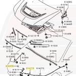 Mitsubishi OEM Hood Damper for Evo 7/8/9 (MR288769)