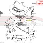 Mitsubishi Under Hood Insulator Clip - Evo 8/9