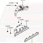 Mitsubishi OEM 4G63 Exhaust Manifold Gasket for Evo/DSM (MR323654)