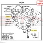 Mitsubishi OEM Fuel Tank Sending Unit Gasket for 2G DSM AWD (MR342213)
