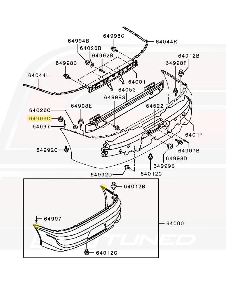 Mitsubishi Retaining Clip for Evo 7/8/9/X (MR393386)