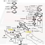 Mitsubishi OEM Interior Clip for Evo 4-X (MR402859)