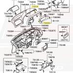 Mitsubishi OEM Interior Clip for Evo 4-X (MR402859)