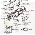 Mitsubishi OEM Interior Clip for Evo 4-X (MR402859)