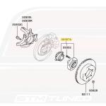 Mitsubishi OEM Wheel Bearing Rear for Evo 4-9 & 2G AWD DSM (MR403968)