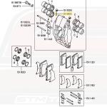 Mitsubishi OEM Brembo Caliper Bleeder for Evo 7/8/9 (MR407367)