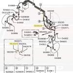 Mitsubishi OEM Brake Line ABS to Rear RH for Evo 8/9 (MR493290) *Discontinued*
